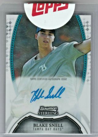 Blake Snell 2011 Bowman Sterling Rookie Auto Card