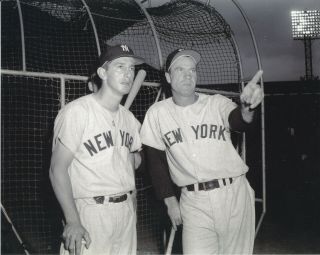 Billy Martin And Hank Bauer 8x10 Photo York Yankees