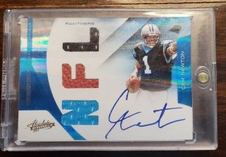 Cam Newton 2011 Absolute Rc Auto Jersey Patch Sp 109/199