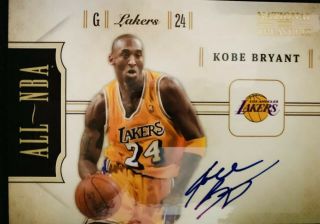 2011 National Treasures All - Nba Kobe Bryant /99 Auto Rare Sp