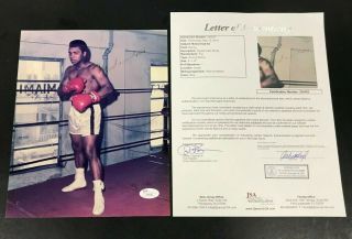 Hand Signed Muhammad Ali 8x10 " Photo W/ Full Jsa/coa Letter