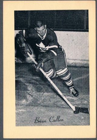 1944 - 63 Beehive Hockey Premium Photo Group 2 Toronto Maple Leafs Brian Cullen