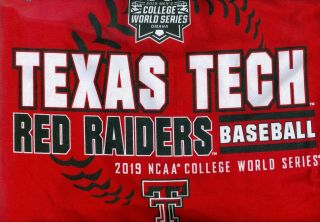 2019 College World Series Cws Texas Tech Red Raiders Xl T Shirt