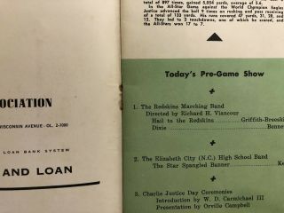 1954 ADRIAN BURK 7 TD RECORD WASH REDSKINS FOOTBALL PROGRAM PHILADELPHIA EAGLES 3