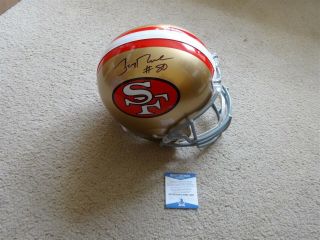 Jerry Rice Signed Auto San Francisco 49ers Full Size Helmet Beckett Autographed