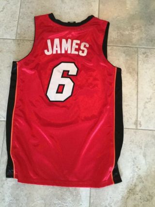 Adidas Lebron James Miami Heat Jersey Size 50