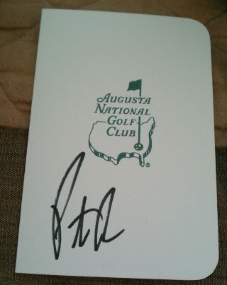 Patrick Reed Autographed Signed 2018 Master 