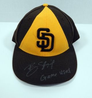 San Diego Padres Ryan Schimpf 11 Game Signed Hat