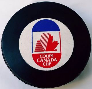 Coupe Canada Cup Official Hockey Puck Made In Czechoslovakia Gem Gretzky Era