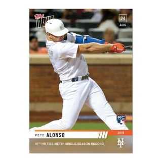 2019 Topps Now 744 Pete Alonso Rc York Mets [8.  24.  19]