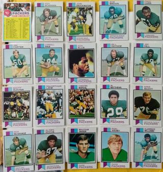 Topps 1973 Green Bay Packers Complete Team Set