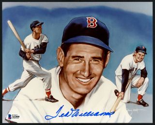 Ted Williams Autographed Signed 8x10 Photo Boston Red Sox Beckett A62880