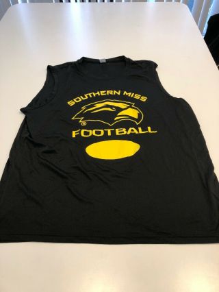 Game Worn Southern Mississippi Golden Eagles Football Tank Top Workout Xxl