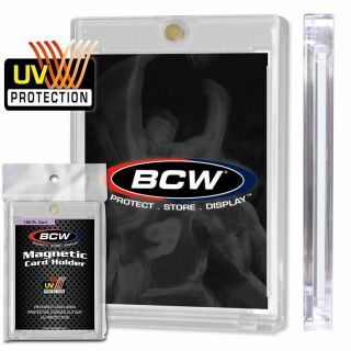 12 Bcw 180pt One Touch Magnetic Card Holders 1 Box
