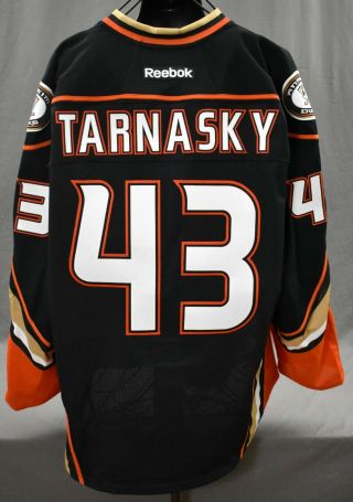 Tarnasky 43 Signed Anaheim Ducks Game Issued Not Worn Jersey Lelands Loa
