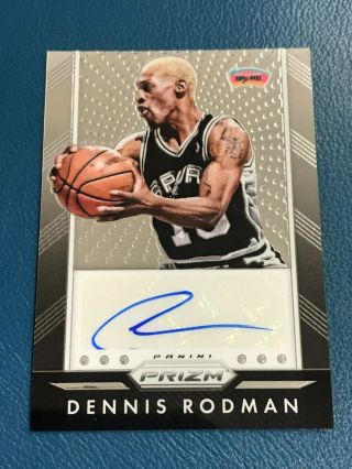 2015 - 16 Prizm Dennis Rodman Auto San Antonio Spurs Autograph