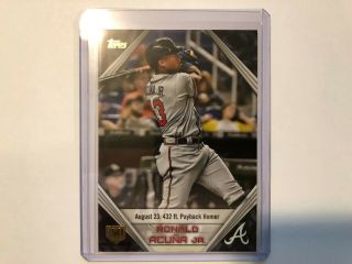 2019 Topps 150 Years Gold Stamp Ronald Acuna Jr.  Ra14 Ser Num 046/150