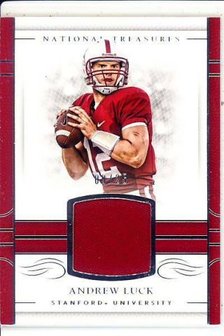 Andrew Luck Game Gu Jersey Patch Stanford Cardinal College Worn /25 2017