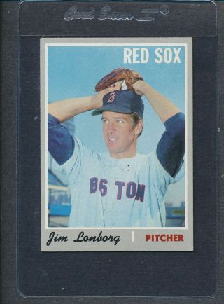 1970 Topps 665 Jim Lonborg Red Sox Ex 9075