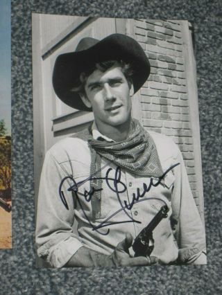 Actor Robert Fuller Signed 4x6 Laramie Photo Autograph 1b