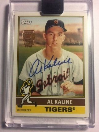 Al Kaline Auto Signed 2018 Topps Archives Signature Series 17/19