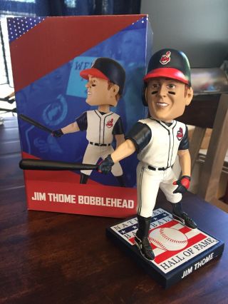 Jim Thome Cleveland Indians 2018 Hall Of Fame Bobblehead Sga