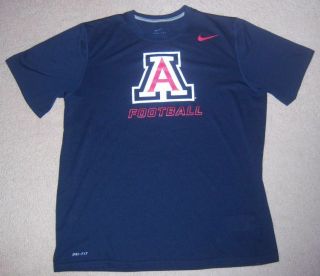 Nike Dri Fit Authentic Arizona Wildcats Football Training/workout Shirt L Jersey