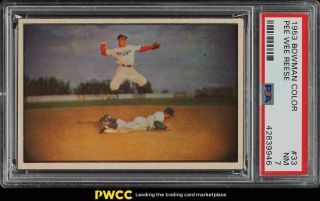 1953 Bowman Color Pee Wee Reese 33 Psa 7 Nrmt (pwcc)