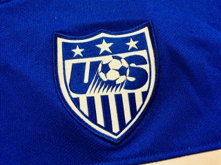 Brazil 2014 World Cup USMNT Team USA Soccer Jersey Away Shirt,  Patches 4