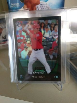 2011 Bowman Chrome Mike Trout 175 REFRACTOR Ref RC Rookie Card ANGELS MVP 2