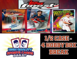 York Mets 2019 Topps Finest - 1/2 Case 4 Hobby Box Break 15