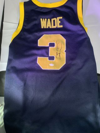 Dwyane Wade Signed Marquette Golden Eagles Jersey With Jsa