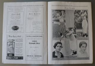 1934 Year Book Women ' s Trans - Mississippi Golf Assoc.  Blue Hills Country Club 7