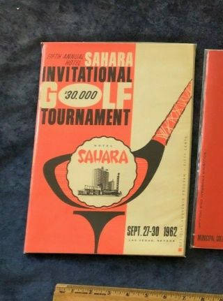 3 - 1962,  1966,  1967 ANNUAL HOTEL SAHARA INVITATIONAL GOLF PROGRAMS LAS VEGAS NV 2
