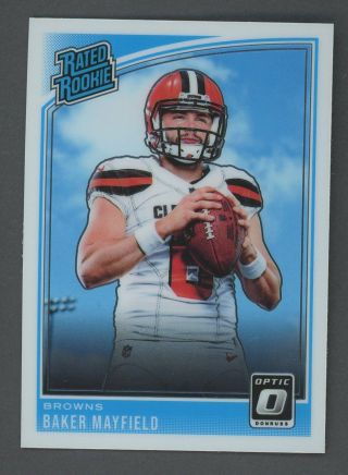 2018 Donruss Optic 153 Baker Mayfield Cleveland Browns Rc Rookie