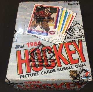 1986 87 Topps Hockey Wax Box Bbce Authenticated
