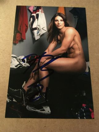 Hilary Knight Signed 4x6 Photo Team Usa Womens Hockey / Body Issue