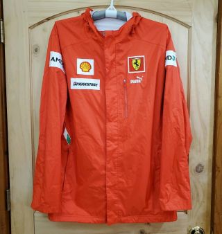 Puma Ferrari Challenge F1 Team Rain Jacket Size 2xl