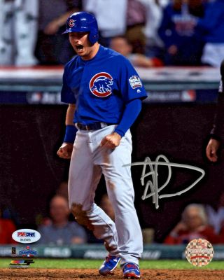 Albert Almora Jr.  Signed 8x10 Chicago Cubs World Series Photo - Psa/dna