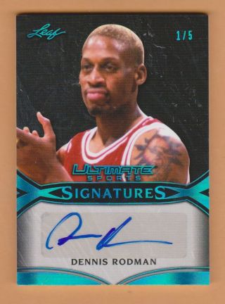 Dennis Rodman 2019 Leaf Ultimate Sports Autograph Auto Card D 1/5