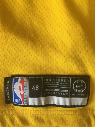 Nike LeBron James LA Lakers Jersey Size Large - Gold - 3