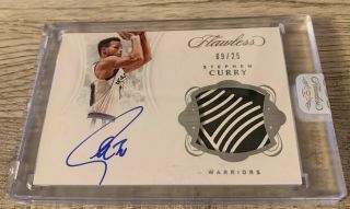 2017 - 18 Flawless Stephen Curry Patch Auto 