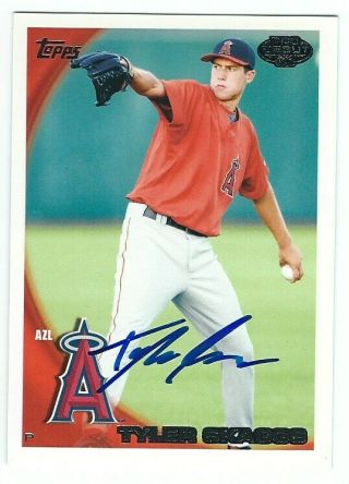 Tyler Skaggs Autographed 2010 Topps Pro Debut Auto Signed Autograph Psa Guarante
