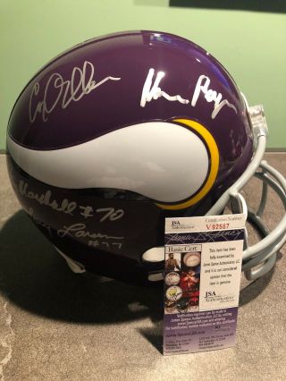 Purple People Eaters Full - Size Minnesota Vikings Helmet Jsa