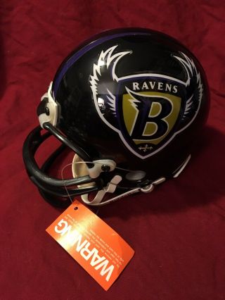 Vintage Baltimore Ravens Old Logo Riddell Mini Helmet - Nfl Football