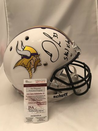 Minnesota Vikings Dalvin Cook Signed Inscribed Skol Schutt Full Size Helmet Jsa