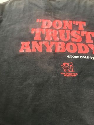 WWE WWF Stone Cold Steve Austin T Shirt Don’t Trust Anybody Snake Men’s XL WCW 6