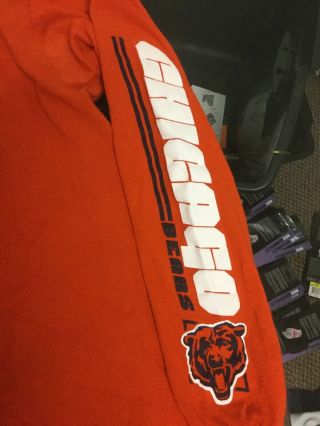 Chicago Bears Football Orange NFL Team Apparel Long Sleeve Shirt XL Good Cond 3