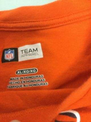 Chicago Bears Football Orange NFL Team Apparel Long Sleeve Shirt XL Good Cond 4