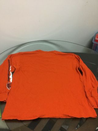 Chicago Bears Football Orange NFL Team Apparel Long Sleeve Shirt XL Good Cond 5